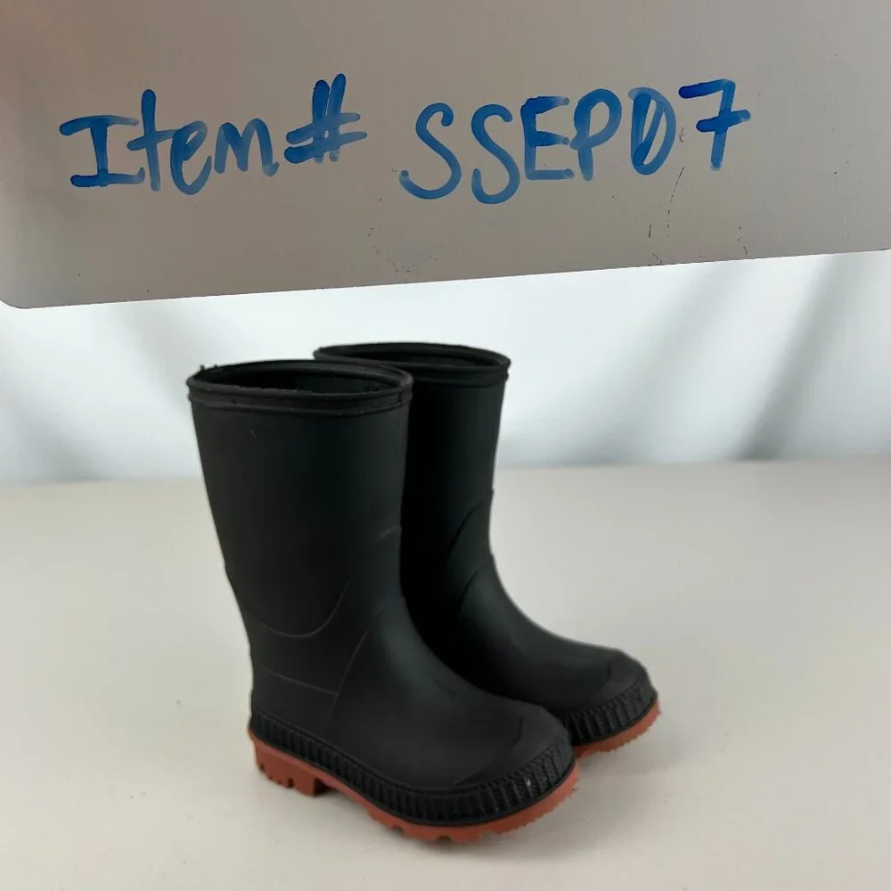 Wonder nation Kids Chore Rain Boot Size: 5-6